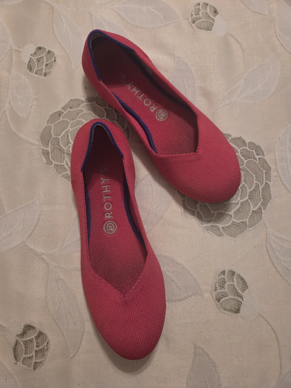 Rothy's Women’s Pink Knit Ballet Flats